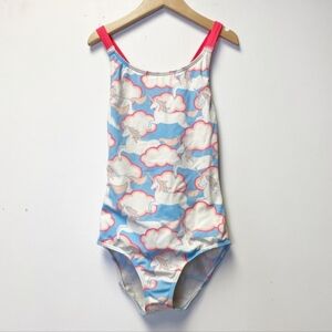Mini Boden Unicorn Cloud Crossback Bathing Suit size 8-9